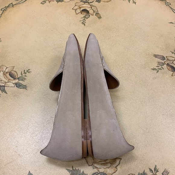 M. Gemi Beige Pointed Toe Suede Flats Size 38.5/US 8 - Picture 11 of 13